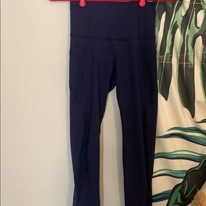 Brand New Old Navy, Navy Mesh Leggings w/ pockets
